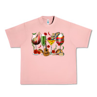 Salmon Mexico Wine Glasses Urban Heavy Tee - texasbilliewilder