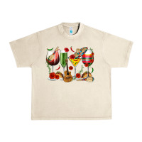 Sandshell Mexico Wine Glasses Urban Heavy Tee - texasbilliewilder