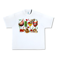 White Mexico Wine Glasses Urban Heavy Tee - texasbilliewilder