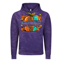 Cloud Purple pumpkin thankful and blessed Vintage Hoodie - NancyCooperArtShop