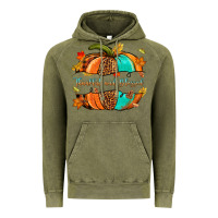 Vintage Olive pumpkin thankful and blessed Vintage Hoodie - NancyCooperArtShop