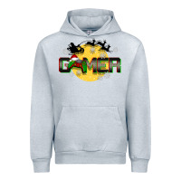 Heather Grey Christmas gamer Urban Hoodie - BarkalooDesign