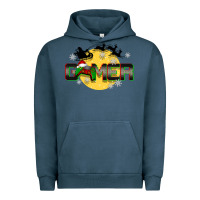 Pigment Midnight Navy Christmas gamer Urban Hoodie - BarkalooDesign