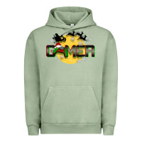 Pigment Oil Green Christmas gamer Urban Hoodie - BarkalooDesign