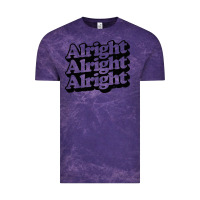 Cloud Purple alright alright alright Vintage Tee - baoMotion