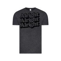 Vintage Black alright alright alright Vintage Tee - baoMotion