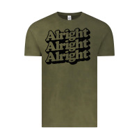 Vintage Olive alright alright alright Vintage Tee - baoMotion
