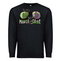 Black mardi gras Premium Sweatshirt - SublimationCraftShop