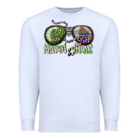 White mardi gras Premium Sweatshirt - SublimationCraftShop