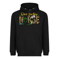 Black one lucky nurse Heavyweight Hoodie - CowhideDigitalArt
