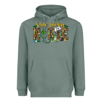 Sage one lucky nurse Heavyweight Hoodie - CowhideDigitalArt