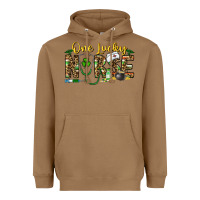 Toasted Coconut one lucky nurse Heavyweight Hoodie - CowhideDigitalArt
