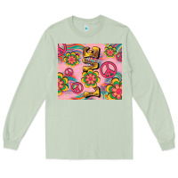 Matcha peace love hippie daisy Long Sleeve Tee - TumblerDesignByShophia
