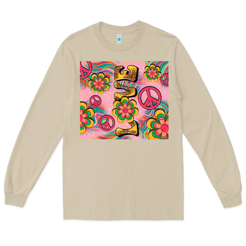 Peace Love Hippie Daisy Long Sleeve Tee by TumblerDesignByShophia | Teevron