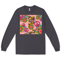 Smoke peace love hippie daisy Long Sleeve Tee - TumblerDesignByShophia