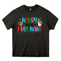 Asphalt merry and pregnant Heavy Core Tee - MaliasSmallBusiness