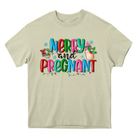 Merry And Pregnant Heavy Core Tee | Teevron