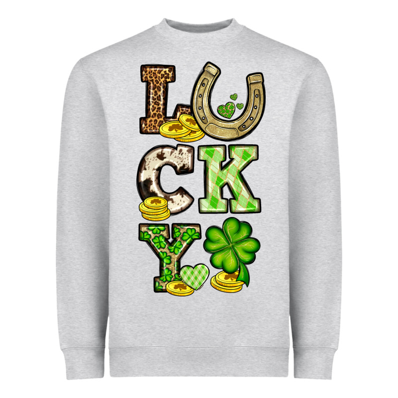 St. Patrick's Western Lucky Heavyweight Sweatshirt by OliviaCreatesArt | Teevron