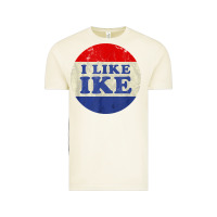 Vintage Arctic i like ike political button vintage distressed Vintage Tee - baoMotion