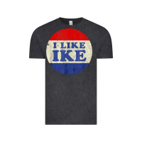 Vintage Black i like ike political button vintage distressed Vintage Tee - baoMotion