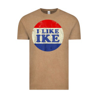 Vintage Coffee i like ike political button vintage distressed Vintage Tee - baoMotion