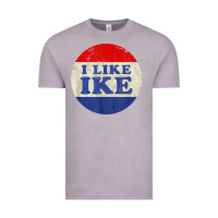 Vintage Zinc i like ike political button vintage distressed Vintage Tee - baoMotion