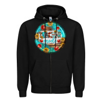 Black teacher mode earrings Zipper Hoodie - BundleAndBundleShop