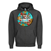 Charcoal Heather teacher mode earrings Zipper Hoodie - BundleAndBundleShop