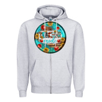 Heather Grey teacher mode earrings Zipper Hoodie - BundleAndBundleShop