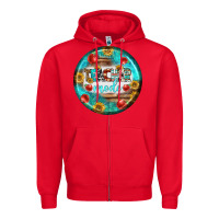 Red teacher mode earrings Zipper Hoodie - BundleAndBundleShop