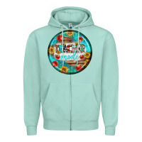 Seafoam teacher mode earrings Zipper Hoodie - BundleAndBundleShop
