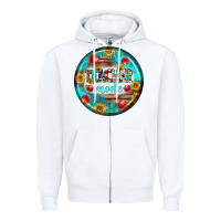 White teacher mode earrings Zipper Hoodie - BundleAndBundleShop