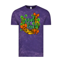 Cloud Purple st.patricks good luck Vintage Tee - NancyCooperArtShop