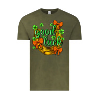 Vintage Olive st.patricks good luck Vintage Tee - NancyCooperArtShop