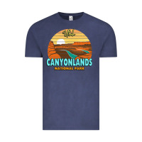 Vintage Denim Canyonlands Moab Utah National Park Nature Outdoor Lovers Vintage Tee - baoMotion