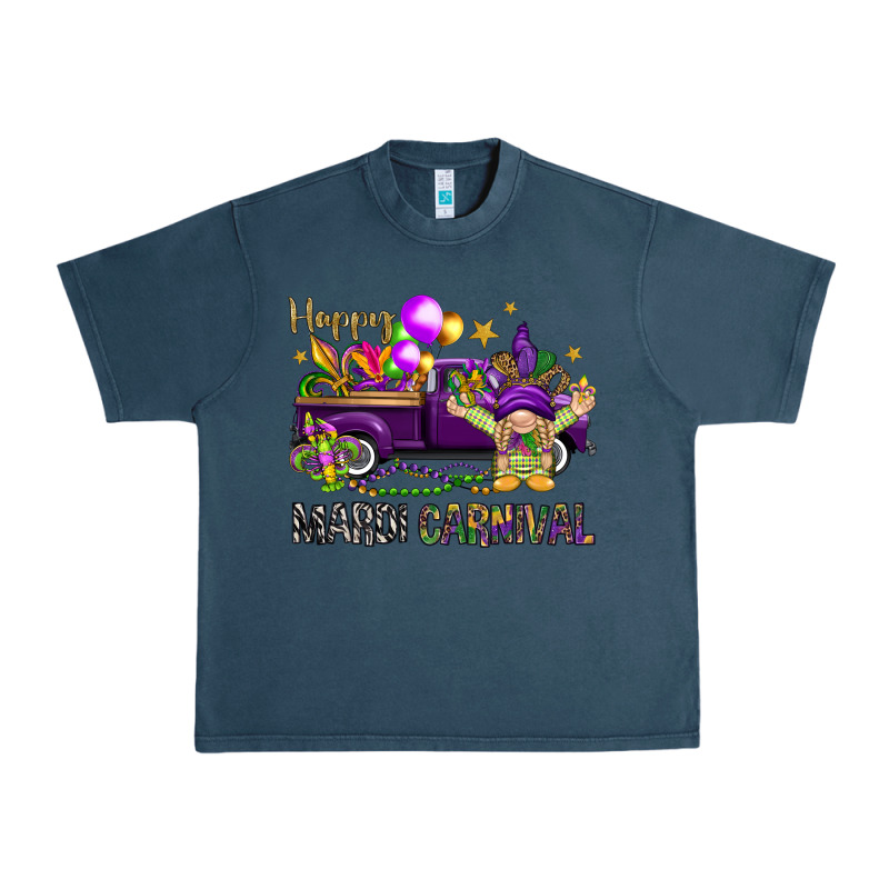 Happy Mardi Carnival With Truck Urban Heavy Tee by NancyCooperArtShop | Teevron
