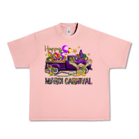 Salmon Happy Mardi Carnival with truck Urban Heavy Tee - NancyCooperArtShop