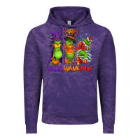 Cloud Purple Happy Hallothanksmas Vintage Hoodie - NancyCooperArtShop