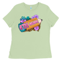 Matcha hello 4th grade Ladies Tee - RanaPortraitStore