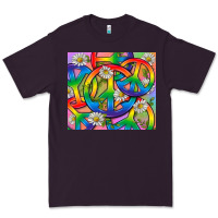 Plum Pride LGBTQ+ Peace Tumbler Premium Tee - BundleAndBundleShop