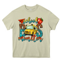 Mossy school bus monitor Heavy Core Tee - NancyCooperArtShop