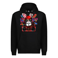 Black hip hop Premium Hoodie - FaDigitalArtStudio