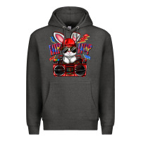 Charcoal Heather hip hop Premium Hoodie - FaDigitalArtStudio