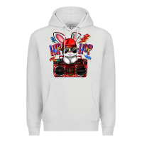 Dove Grey hip hop Premium Hoodie - FaDigitalArtStudio