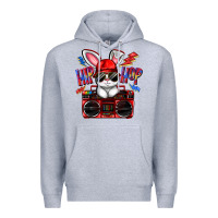 Heather Grey hip hop Premium Hoodie - FaDigitalArtStudio