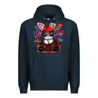 Navy hip hop Premium Hoodie - FaDigitalArtStudio