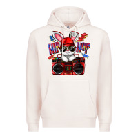 Pale Pink hip hop Premium Hoodie - FaDigitalArtStudio