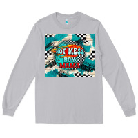 Moon Dust hot mess boy mama with fire Long Sleeve Tee - TumblerDesignByShophia