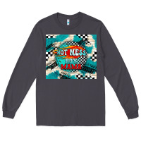 Smoke hot mess boy mama with fire Long Sleeve Tee - TumblerDesignByShophia
