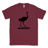 Burgundy ALLEGEDLY FUNNY OSTRICH Classic Tee - Bettercallsaul